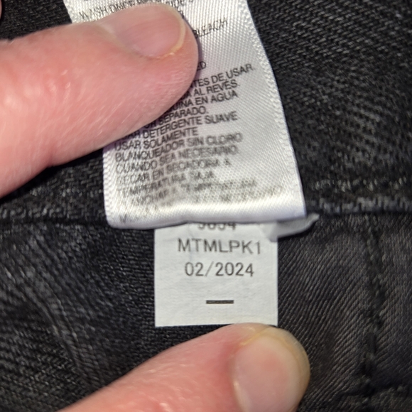 Aeropostale Aero High Rise Baggy Jeans Size 14 NWT Black Style 9854AS - Picture 7 of 16